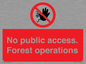 PV7905: No public access. Forest operations