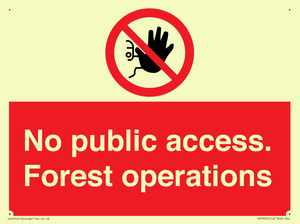 PV7905: No public access. Forest operations