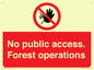 PV7905: No public access. Forest operations