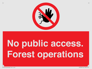 PV7905: No public access. Forest operations