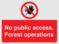 PV7905: No public access. Forest operations
