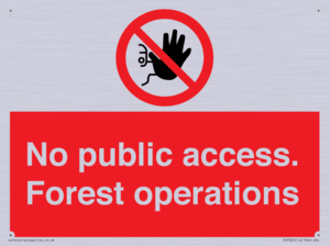 PV7905: No public access. Forest operations