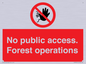 PV7905: No public access. Forest operations
