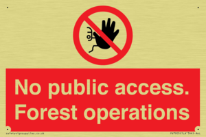 PV7905: No public access. Forest operations