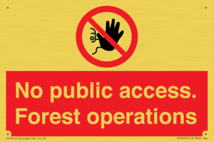 PV7905: No public access. Forest operations