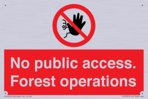 PV7905: No public access. Forest operations