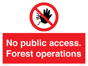 PV7905: No public access. Forest operations