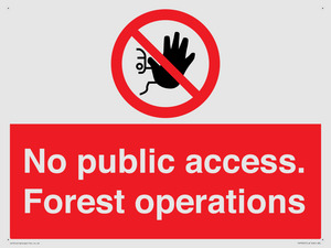 PV7905: No public access. Forest operations