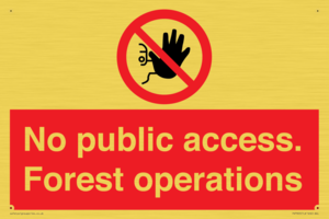 PV7905: No public access. Forest operations