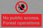 PV7905: No public access. Forest operations