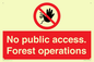 PV7905: No public access. Forest operations