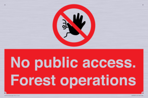 PV7905: No public access. Forest operations