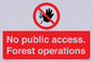 PV7905: No public access. Forest operations