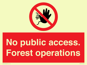 PV7905: No public access. Forest operations