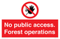 PV7905: No public access. Forest operations