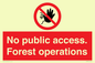 PV7905: No public access. Forest operations