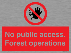 PV7905: No public access. Forest operations