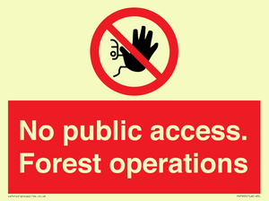 PV7905: No public access. Forest operations