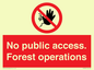 PV7905: No public access. Forest operations