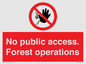 PV7905: No public access. Forest operations