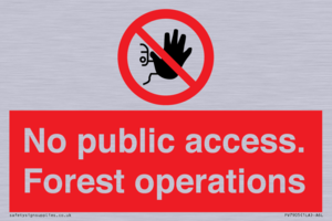 PV7905: No public access. Forest operations