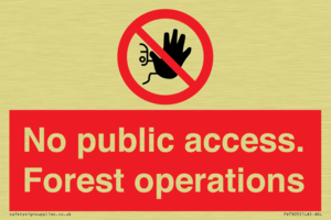 PV7905: No public access. Forest operations