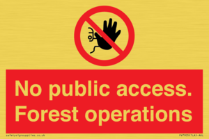 PV7905: No public access. Forest operations
