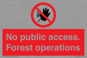 PV7905: No public access. Forest operations
