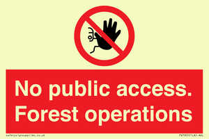 PV7905: No public access. Forest operations