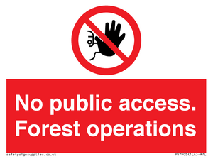 PV7905: No public access. Forest operations
