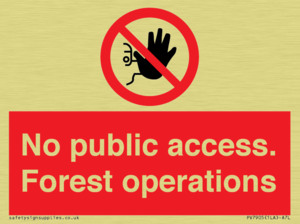 PV7905: No public access. Forest operations