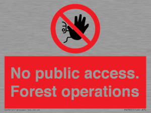 PV7905: No public access. Forest operations