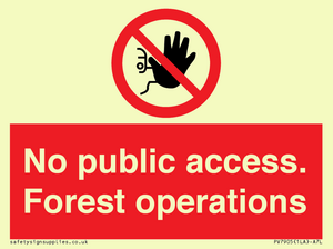 PV7905: No public access. Forest operations