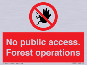 PV7905: No public access. Forest operations