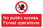 PV7905: No public access. Forest operations