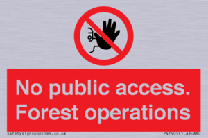 PV7905: No public access. Forest operations
