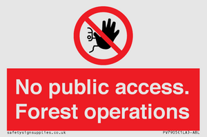 PV7905: No public access. Forest operations