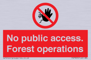 PV7905: No public access. Forest operations
