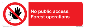 PV7905: No public access. Forest operations