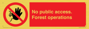 PV7905: No public access. Forest operations