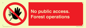 PV7905: No public access. Forest operations