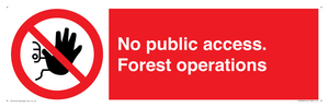 PV7905: No public access. Forest operations