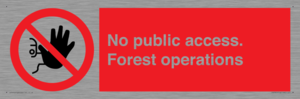 PV7905: No public access. Forest operations