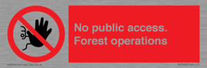 PV7905: No public access. Forest operations