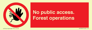PV7905: No public access. Forest operations