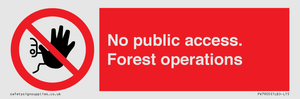 PV7905: No public access. Forest operations