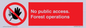 PV7905: No public access. Forest operations