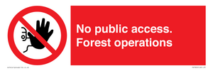 PV7905: No public access. Forest operations