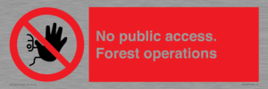 PV7905: No public access. Forest operations