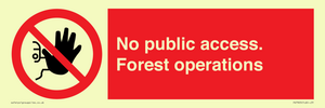 PV7905: No public access. Forest operations